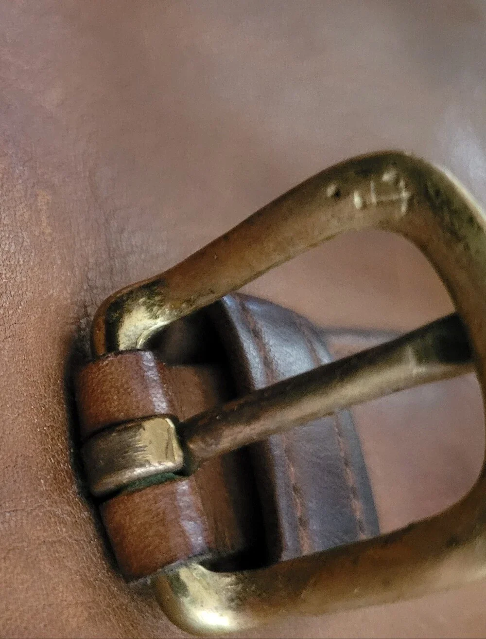 VINTAGE COACH, BONNIE CASHIN ERA, BUCKLE POUCH, ⚓️ ANCHOR MARKED BRASS HARDWARE